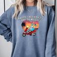 Happy Valentines Day To Myself Introvert Humor Comfort Colors Sweatshirt Blue Jean