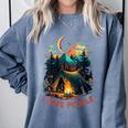I Hate People Id Rather Be Camping Sarcastic Introvert Comfort Colors Sweatshirt Blue Jean