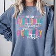 High Functioning Introvert Too Peopley Outside Comfort Colors Sweatshirt Blue Jean