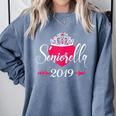 High School 2019 Senior Graduation Shirt Girls Daughter Comfort Colors Sweatshirt Blue Jean