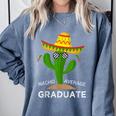 High School College Graduate Graduation Comfort Colors Sweatshirt Blue Jean