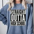 High School Graduation 2018 Grad For Him And Her Comfort Colors Sweatshirt Blue Jean