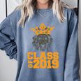 High School King Graduation Shirt Class Of 2019 Seniors Comfort Colors Sweatshirt Blue Jean