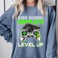 High School Level Complete Class Of 2024 Graduation Comfort Colors Sweatshirt Blue Jean
