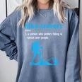 Hike-Trovert Hiking Humor Definition Introvert Comfort Colors Sweatshirt Blue Jean Hike-Trovert Hiking Humor Definition Introvert Comfort Colors Sweatshirt Blue Jean