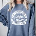 Hiking It's Cheaper Than A Therapy Introvert Shirt Comfort Colors Sweatshirt Blue Jean Hiking It's Cheaper Than A Therapy Introvert Shirt Comfort Colors Sweatshirt Blue Jean