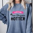 Hotter By One Degree Class Of 2018 Graduation T-Shirt Comfort Colors Sweatshirt Blue Jean