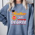 Hotter By One Degree Class Of Graduation 2019 Comfort Colors Sweatshirt Blue Jean