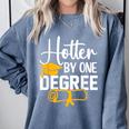 Hotter By One Degree Graduation 2025 Comfort Colors Sweatshirt Blue Jean