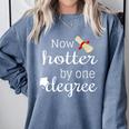 Now Hotter By One DEGREE Graduation Shirt For Her Him 2018 Comfort Colors Sweatshirt Blue Jean
