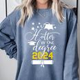 Hotter By One Degree Senior 2024 Class Of 2024 Graduation Comfort Colors Sweatshirt Blue Jean