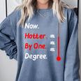 Now Hotter By One Degree Shirt Graduation For Her 2020 Comfort Colors Sweatshirt Blue Jean
