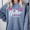 Hotter By One Degree Shirt Graduation For Her Comfort Colors Sweatshirt Blue Jean