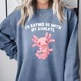 Id Rather Be With My Axolotl Salamander Introvert Raglan Baseball Tee Comfort Colors Sweatshirt Blue Jean Id Rather Be With My Axolotl Salamander Introvert Raglan Baseball Tee Comfort Colors Sweatshirt Blue Jean