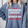 I'm A Mechanical Engineer Graduation Mechanical Engineers Comfort Colors Sweatshirt Blue Jean