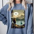 Introvert Bigfoot Sasquatch Loch Ness Monster Bruh Comfort Colors Sweatshirt Blue Jean Introvert Bigfoot Sasquatch Loch Ness Monster Bruh Comfort Colors Sweatshirt Blue Jean