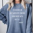 Introvert Cat Lover Quote Humor Social Introversion Comfort Colors Sweatshirt Blue Jean Introvert Cat Lover Quote Humor Social Introversion Comfort Colors Sweatshirt Blue Jean