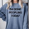 Introvert Design For Introverted Men And Women Comfort Colors Sweatshirt Blue Jean Introvert Design For Introverted Men And Women Comfort Colors Sweatshirt Blue Jean