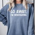 Introvert Gifts Comfort Colors Sweatshirt Blue Jean Introvert Gifts Comfort Colors Sweatshirt Blue Jean