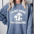 Introvert Mushroom Forager Humor Comfort Colors Sweatshirt Blue Jean Introvert Mushroom Forager Humor Comfort Colors Sweatshirt Blue Jean