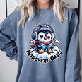 Introvert Oasis Comfort Colors Sweatshirt Blue Jean