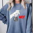 Introvert People Spray Comfort Colors Sweatshirt Blue Jean