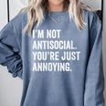 Introvert Quote Snarky Comfort Colors Sweatshirt Blue Jean Introvert Quote Snarky Comfort Colors Sweatshirt Blue Jean