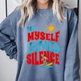 Introvert Relaxation Me Myself And Silence Summer Vacation For Men Women Comfort Colors Sweatshirt Blue Jean Introvert Relaxation Me Myself And Silence Summer Vacation For Men Women Comfort Colors Sweatshirt Blue Jean