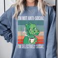 Introvert Selectively Social Anti-Social Shy Comfort Colors Sweatshirt Blue Jean Introvert Selectively Social Anti-Social Shy Comfort Colors Sweatshirt Blue Jean