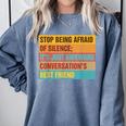 Introvert Stop Being Afraid Of Silence Just Awkward Comfort Colors Sweatshirt Blue Jean Introvert Stop Being Afraid Of Silence Just Awkward Comfort Colors Sweatshirt Blue Jean