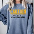 Introverted Does Not Play Well Competitive Athletic Comfort Colors Sweatshirt Blue Jean Introverted Does Not Play Well Competitive Athletic Comfort Colors Sweatshirt Blue Jean