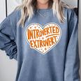 Introverted Extrovert People Hater Calm Peace Lover Comfort Colors Sweatshirt Blue Jean Introverted Extrovert People Hater Calm Peace Lover Comfort Colors Sweatshirt Blue Jean