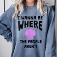 Introverted Sarcastic Humor Antisocial Introvert Comfort Colors Sweatshirt Blue Jean Introverted Sarcastic Humor Antisocial Introvert Comfort Colors Sweatshirt Blue Jean