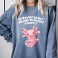 Introverted But Willing To Discuss Axolotl Salamander Raglan Baseball Tee Comfort Colors Sweatshirt Blue Jean Introverted But Willing To Discuss Axolotl Salamander Raglan Baseball Tee Comfort Colors Sweatshirt Blue Jean