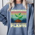 Introverted But Willing To Discuss Plants Comfort Colors Sweatshirt Blue Jean Introverted But Willing To Discuss Plants Comfort Colors Sweatshirt Blue Jean