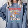Introvert's Scouting Passion Comfort Colors Sweatshirt Blue Jean Introvert's Scouting Passion Comfort Colors Sweatshirt Blue Jean
