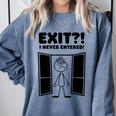 Irony Sarcasm Introvert Dry Humor Cartoon Comic Geek Nerd Comfort Colors Sweatshirt Blue Jean Irony Sarcasm Introvert Dry Humor Cartoon Comic Geek Nerd Comfort Colors Sweatshirt Blue Jean