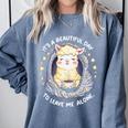 It's A Beautiful Day To Leave Me Alone Introvert Comfort Colors Sweatshirt Blue Jean It's A Beautiful Day To Leave Me Alone Introvert Comfort Colors Sweatshirt Blue Jean