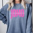 JOMO Joy Of Missing Out For The Introvert Comfort Colors Sweatshirt Blue Jean JOMO Joy Of Missing Out For The Introvert Comfort Colors Sweatshirt Blue Jean