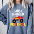 I Just Crushed Preschool Monster Graduation Pre-K Shirt Comfort Colors Sweatshirt Blue Jean