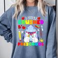 I Just Crushed Preschool Pre-K Preschoolers Graduation Comfort Colors Sweatshirt Blue Jean