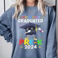 I Just Officially Graduated Pre k Graduation 2024 Pre-K Kids Comfort Colors Sweatshirt Blue Jean