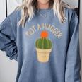 Kawaii Grumpy Cactus Not a Hugger Plant Introvert Comfort Colors Sweatshirt Blue Jean Kawaii Grumpy Cactus Not a Hugger Plant Introvert Comfort Colors Sweatshirt Blue Jean