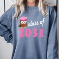 Kids Class Of 2031 Back To School Graduation T-Shirt Comfort Colors Sweatshirt Blue Jean