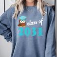 Kids Class Of 2031 Graduation Year T-Shirt Back To School Comfort Colors Sweatshirt Blue Jean