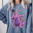 Kids Dabbing T Rex Graduation Kindergarten Class Of 2019 Comfort Colors Sweatshirt Blue Jean