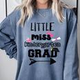 Kids Kindergarten Graduation Shirt Girls Daughter Granddaughter Comfort Colors Sweatshirt Blue Jean
