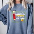 Kids Kindergarten Graduation Students Going To 1st Grade Comfort Colors Sweatshirt Blue Jean