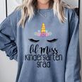 Kids Lil Miss Kindergarten Grad Shirt Graduation Shirts 2018 Comfort Colors Sweatshirt Blue Jean