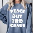 Kids Kids Peace Out 3Rd Grade For Graduation Comfort Colors Sweatshirt Blue Jean